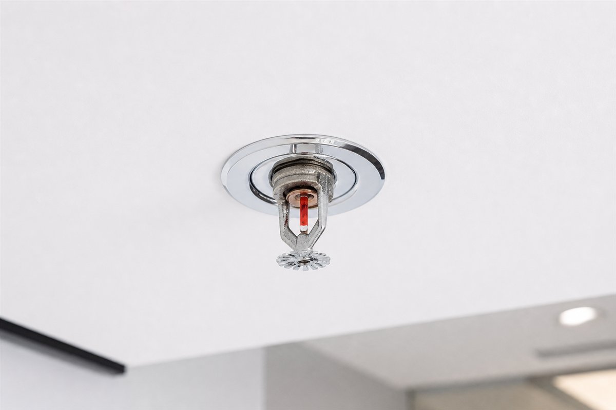 Fire sprinkler installed through a reinforced ceiling trim ring